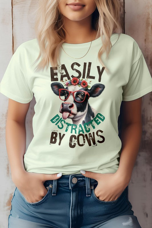 Easily Distracted by Cows Tee